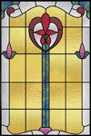 stained glass window cling design IH-26