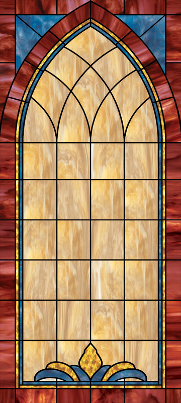 decorative church window film design
