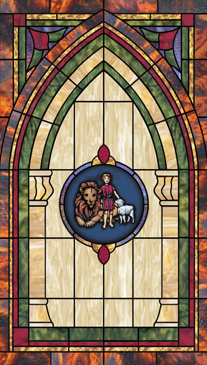 Illuminado window film church design In-9