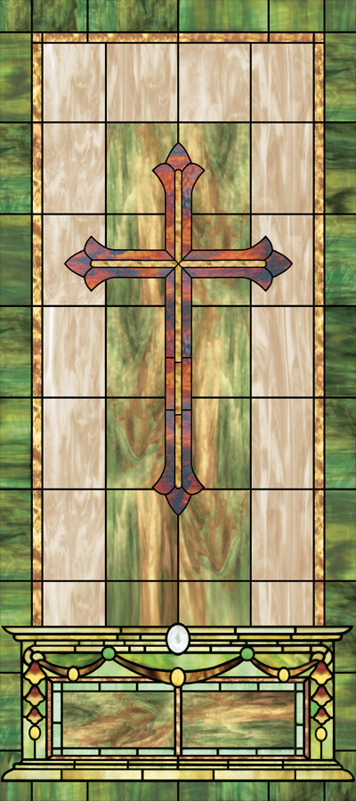 Illuminado church window film design IN-13