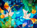  stained glass dove decorative window film