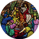 religious window film medallion